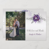 Ultra Violet Grau Silver Foto Vielen Dank Dankeskarte (Vorne/Hinten)