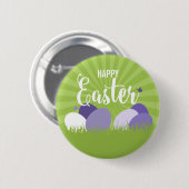 Ultra-Violet & Green Happy Oaster Button (Vorne & Hinten)