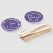 Ultra-Violet Hochzeit Einfaches Frühjahr Sommerspa Fächer (Non-assembled)