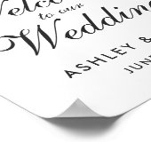 Ultra-Violet-Hochzeit mit Lila Blumenkohl Poster (Ecke)