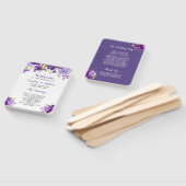 Ultra-Violet-Hochzeitsprogramm für Lila Blumen Fächer (Non-assembled)