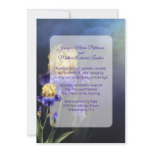 Ultra-Violet-Iris-Hochzeitseinladung