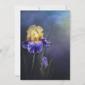 Ultra-Violet-Iris-Hochzeitseinladung Einladung (Rückseite)