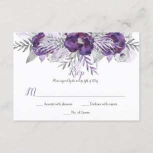 Ultra Violet Lavendel Grau Rose UAWG RSVP Karte