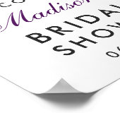 Ultra-Violet-Lila Brautparty Poster (Ecke)