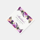 Ultra-Violet-Lila Brautparty Serviette (Ecke)