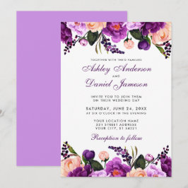 Ultra-Violet-Lila | Einladung zur Hochzeit von Flo