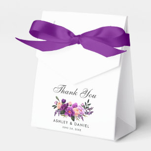 Ultra-Violet Lila Floral Vielen Dank für Ihre Hoch Geschenkschachtel