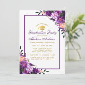Ultra-Violet-Lila-Graduiertengruppe lädt zur PFB e Einladung (Stehend Vorderseite)