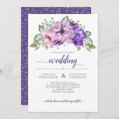 Ultra-Violet Lila-rosa Grüne Blumenzwiebeln Ankündigung (Vorne/Hinten)