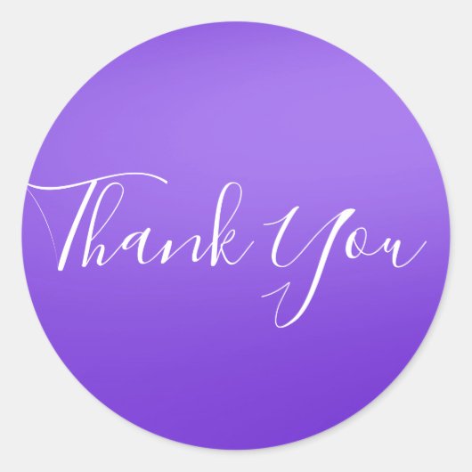 Ultra Violet Lila Shine Shiny Chic Glam Gefallen Runder Aufkleber (Vorderseite)