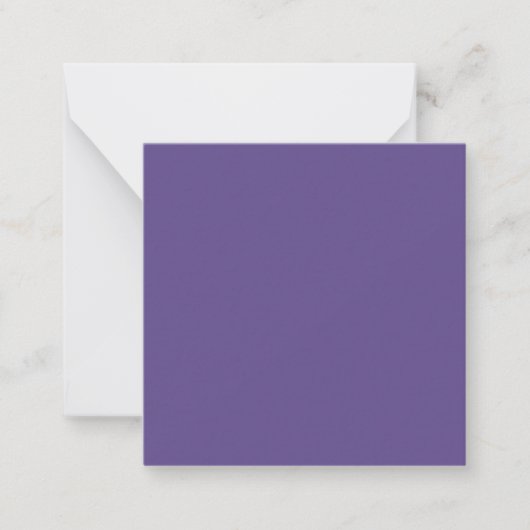 Ultra-Violet-Lila-Solid-Farbe Mitteilungskarte (Vorderseite)