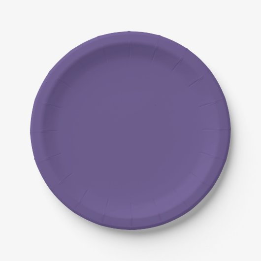 Ultra-Violet-Lila-Solid-Farbe Pappteller (Vorderseite)