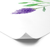 Ultra-Violet-Mix Wasserfarben-Blumensitze Poster (Ecke)