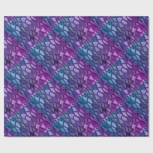 Ultra-Violet-Mosaikglas-Wrapping-Papier Geschenkpapier (Flach)