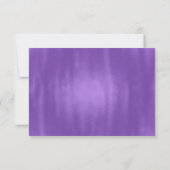 Ultra Violet Ombre Wedding RSVP Card Karte (Rückseite)