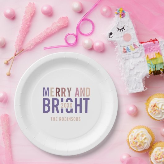 Ultra Violet Palette Weihnachten Pappteller (Party)