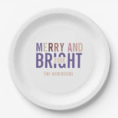 Ultra Violet Palette Weihnachten Pappteller (Vorderseite)