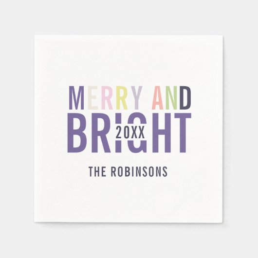 Ultra Violet Palette Weihnachten Serviette (Vorderseite)