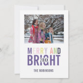 Ultra Violet Palette Weihnachtsgrüße Foto Einladung (Vorderseite)