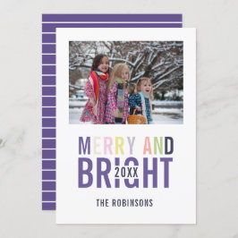 Ultra Violet Palette Weihnachtsgrüße Foto Einladung