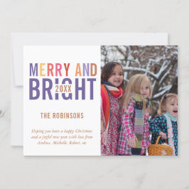 Ultra Violet Palette Weihnachtsgrüße Foto Feiertagskarte