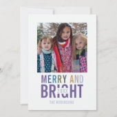 Ultra Violet Palette Weihnachtsgrüße Foto Karte (Vorderseite)