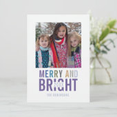 Ultra Violet Palette Weihnachtsgrüße Foto Karte (Stehend Vorderseite)