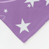 Ultra Violet Sky Stars (mit ihrem Namen) Fleecedecke (Ecke)