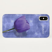 Ultra Violet Tulip iPhone X Fall Case-Mate iPhone Hülle (Rückseite (Horizontal))