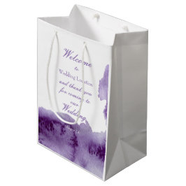 Ultra Violet Vintage Wasserfarbenhochzeit Mittlere Geschenktüte