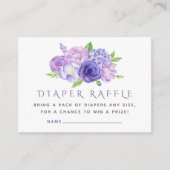 Ultra-Violet-Wasserfarben-Blütenbaby-Windeln Begleitkarte (Vorderseite)