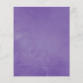 Ultra-Violet-Wasserfarben-Hochzeit - Einladung Flyer (Hinten)