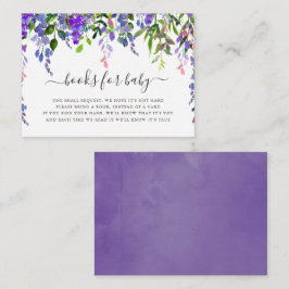 Ultra Violett Aquarellfarben - Blumenbücher für Ba Begleitkarte