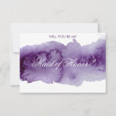 Ultra-Violett Wasserfarbe wird mein Einladung (Vorderseite)