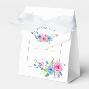 Ultra Violette Farbkomposition Wasserfarben Floral Geschenkschachtel