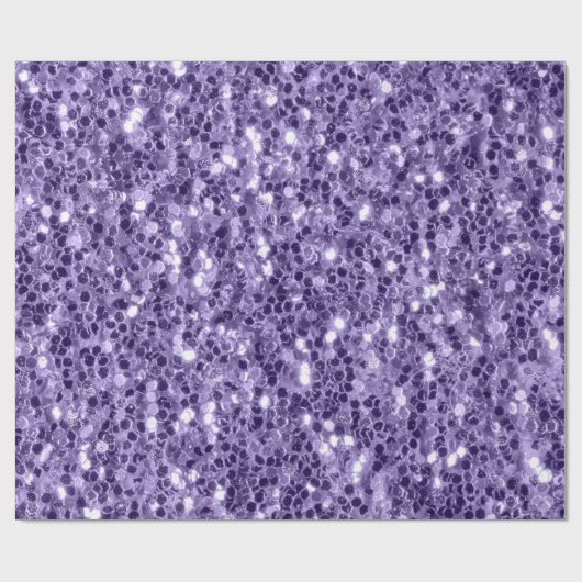 Ultra-violette lila Glitzer-Glitzern Geschenkpapier (Flach)