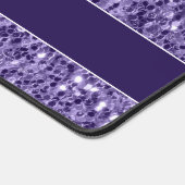 Ultra-violette lila-Glitzer-Glitzern Monogramm Schreibtischunterlage (Ecke)