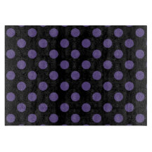 Ultra violette Polka Punkte auf schwarz