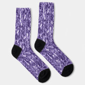Ultra-violette Socken aus lila Glitzer (Rechts)