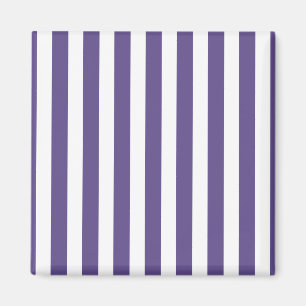Ultra violette und weiße Candy-Streifen Magnet