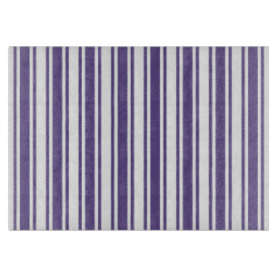Ultra violette und weiße Candy-Streifen Schneidebrett