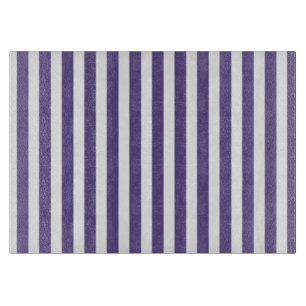 Ultra violette und weiße Candy-Streifen Schneidebrett