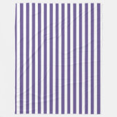 Ultra violette und weiße Süßigkeiten Fleecedecke (Vorderseite)