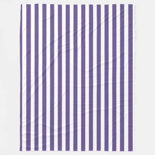 Ultra violette und weiße Süßigkeiten Fleecedecke (Vorderseite)