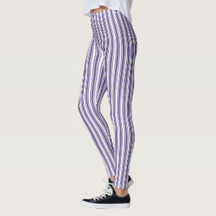 Ultra violette und weiße Süßigkeiten Leggings