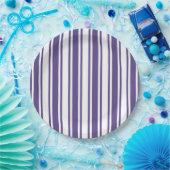 Ultra violette und weiße Süßigkeiten Pappteller (Party)