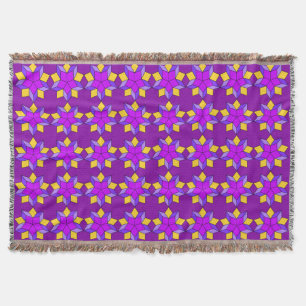 Ultra-violetter farbenfroher Wurf Decke