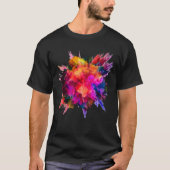 Ultra-Vivid-Lichtdesign mit doppelter Farbe T-Shirt (Vorderseite)