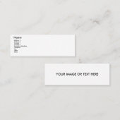 ULTRA WEISSE PRÄMIE MINI VISITENKARTE (Vorne/Hinten)